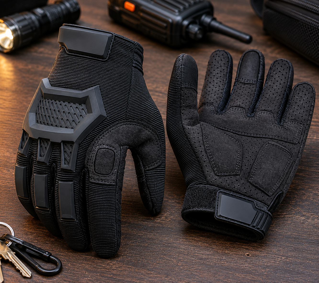 Guantes de Trabajo Tácticos Reforzados con Protección de Nudillos