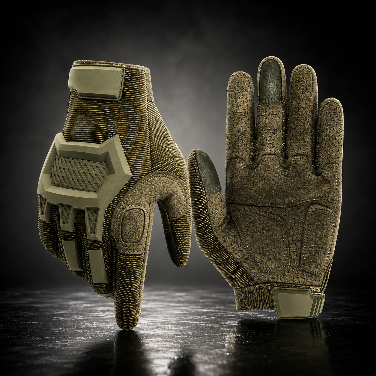 Guantes de Trabajo Tácticos Reforzados con Protección de Nudillos