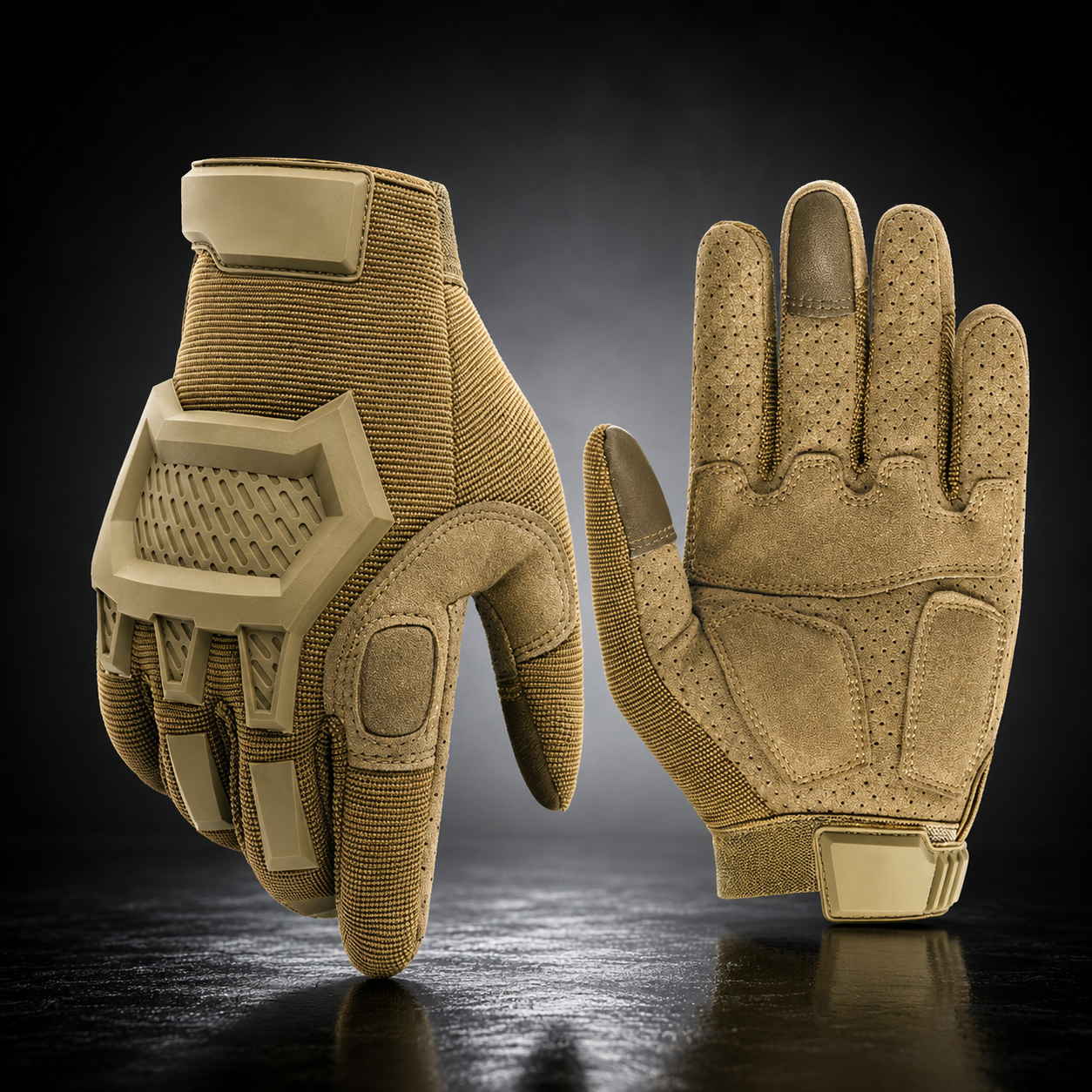 Guantes de Trabajo Tácticos Reforzados con Protección de Nudillos