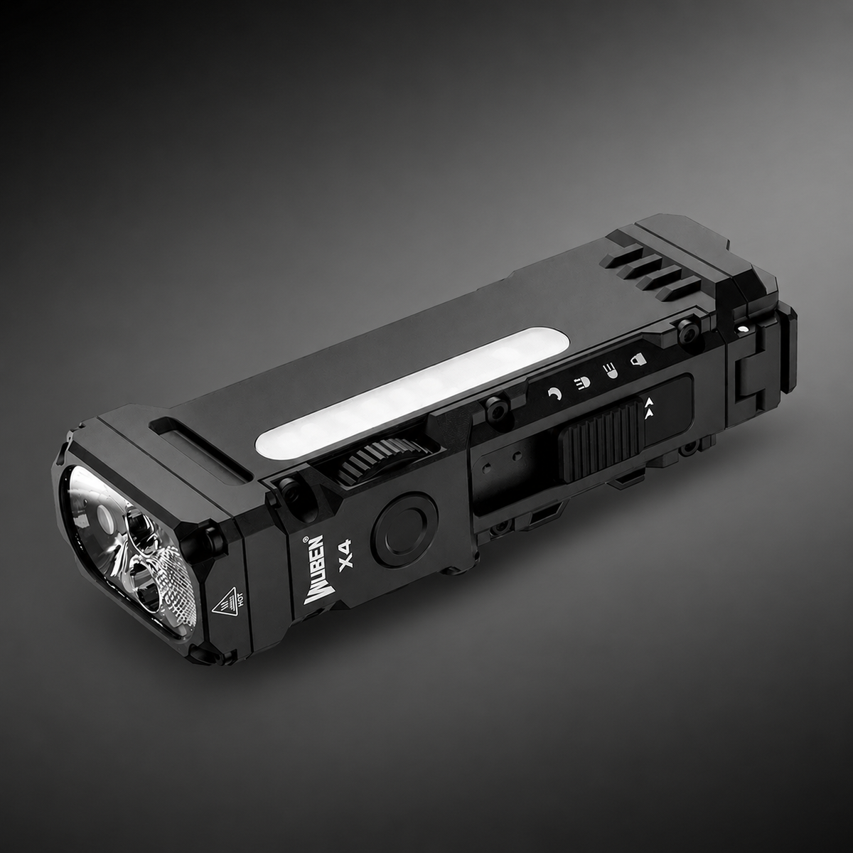 Wuben X4 Compact Multi-Función 1500 Lumen EDC Tactical Flashlight