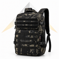 Mochila Táctica MOLLE 25L | Mochila EDC para Vigilancia, Seguridad, Airsoft, Senderismo y Camping