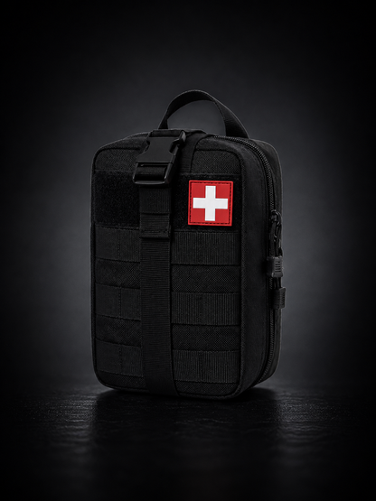 Botiquín IFAK de Primeros Auxilios 379 Piezas | Kit de Emergencia Táctico Impermeable para Equipamiento profesional, Coche, Camping, Senderismo y Supervivencia