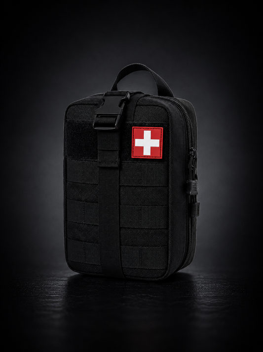 Botiquín IFAK de Primeros Auxilios 379 Piezas | Kit de Emergencia Táctico Impermeable para Equipamiento profesional, Coche, Camping, Senderismo y Supervivencia