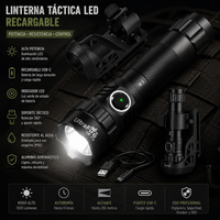 Linterna Táctica UltraFire UF3 Profesional