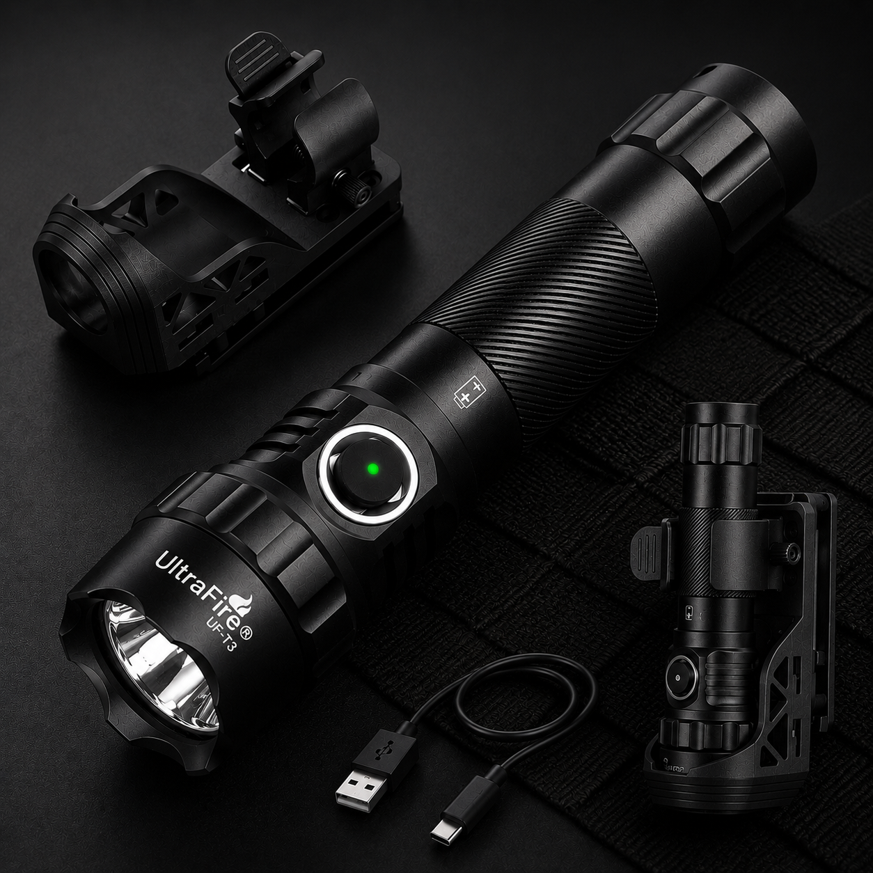 Linterna Táctica UltraFire UF3 Profesional