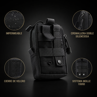 Bolsa MOLLE Táctica EDC para Cinturón y Mochila