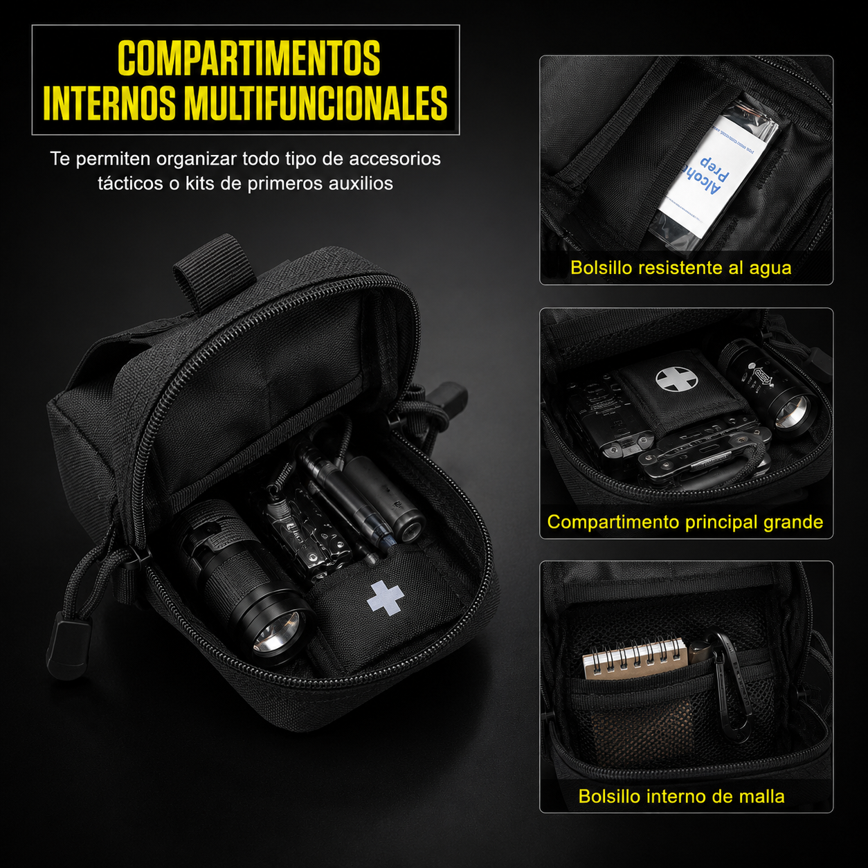 Bolsa MOLLE Táctica EDC para Cinturón y Mochila ⭐ (la mejor para SEO)