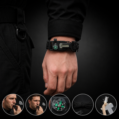 Pulsera de Supervivencia Multifunción Táctica