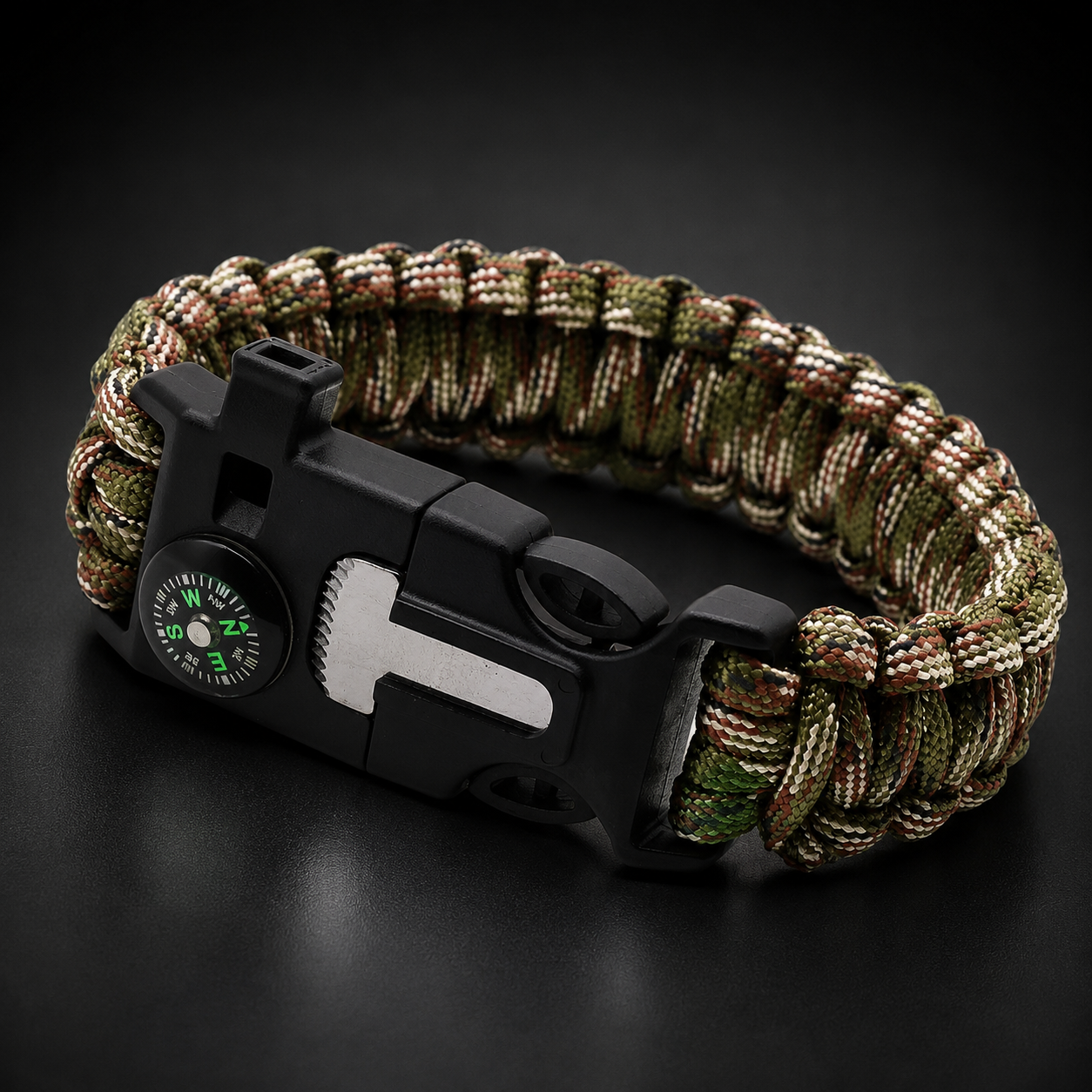 Pulsera de Supervivencia Multifunción Táctica