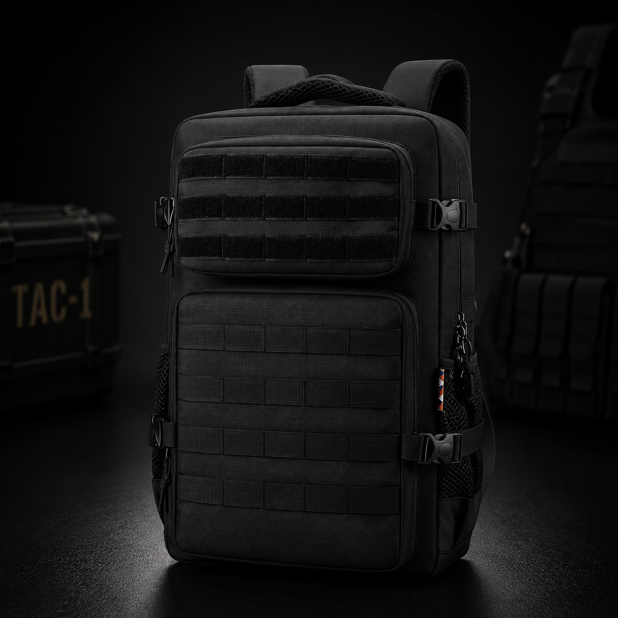 Mochila Táctica MOLLE 25L Militar | Mochila EDC para Vigilancia, Seguridad, Airsoft, Senderismo y Camping