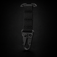 Mosquetón MOLLE para Cinturón Táctico | Soporte T-Mount EDC de Liberación Rápida para Guantes, Llaves y Accesorios
