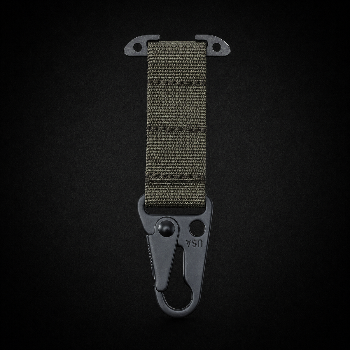 Mosquetón MOLLE para Cinturón Táctico | Soporte T-Mount EDC de Liberación Rápida para Guantes, Llaves y Accesorios
