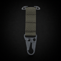 Mosquetón MOLLE para Cinturón Táctico | Soporte T-Mount EDC de Liberación Rápida para Guantes, Llaves y Accesorios