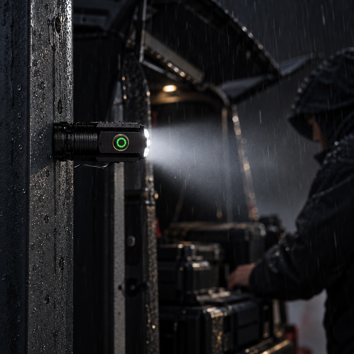 Linterna EDC Compacta 2000 LM · 3 LED, Magnética y Recargable
